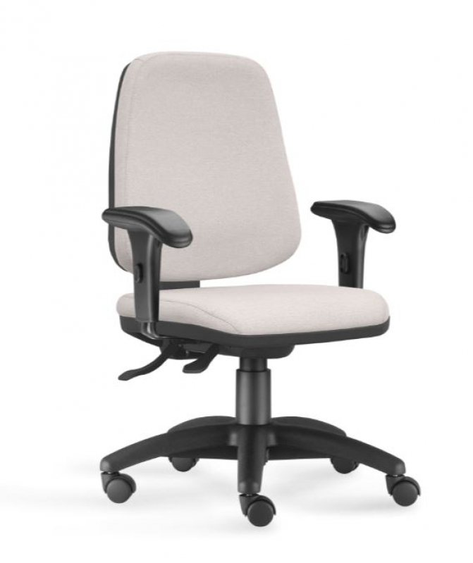 Cadeira de Escritório Branca Cachoeirinha - Cadeira de Escritório Simples