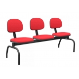 cadeiras de escritório longarina com 3 lugares Vila Carrão