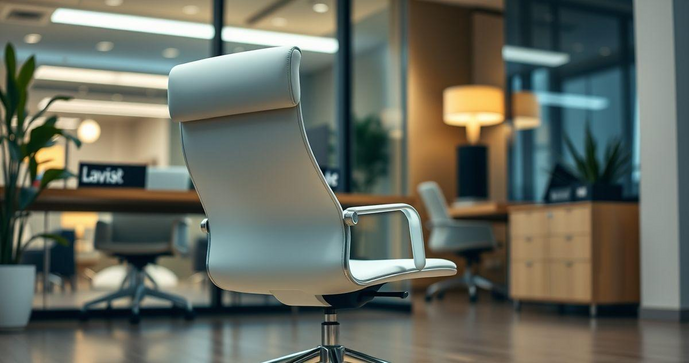 Cadeira de Escritório Branca para Conforto e Estilo
