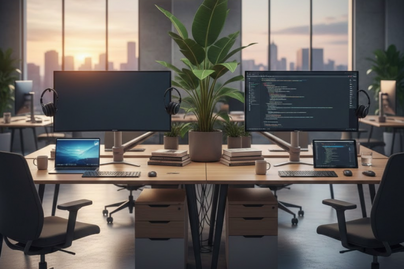 Benefícios de uma Estação de Trabalho Dupla para Sua Produtividade